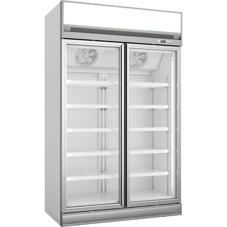 Commercial Display freezer 1006 litres Double hinged doors Top mount - CEFF444TOP