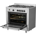 Professional Gas range 5 burners 10kW Gas oven 4.2kW - CEG36D085010