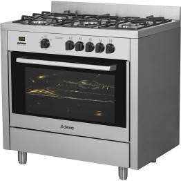 Professional Gas range 5 burners 10kW Gas oven 4.2kW - CEG36D085010