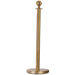 Rope Stanchion with Ball top 320x1000mm Gold - CEGBP02B