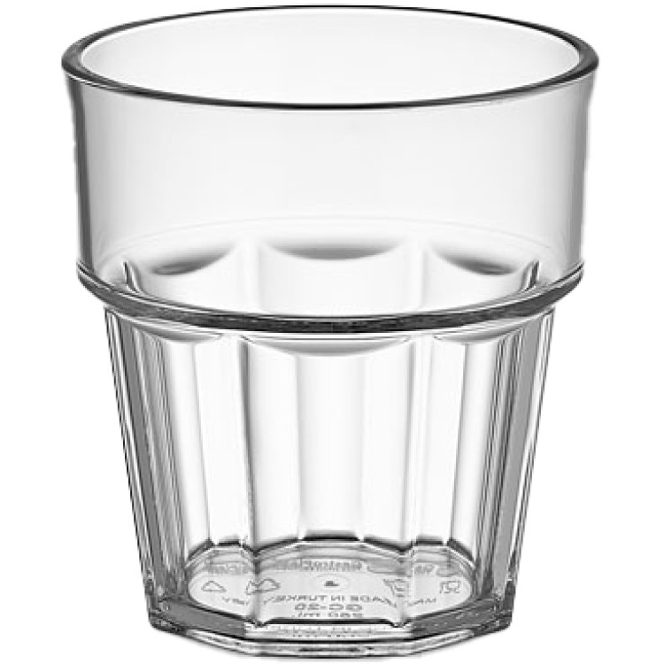  Casablanca Tumbler Clear PC 200ml Stackable - CEGC19