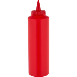 Squeeze Sauce Bottle 500ml/18oz Red - CEGPS500R