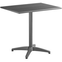 Bistro Table Aluminium 810x810mm Indoors & Outdoors Dark Grey - CEGS10204G