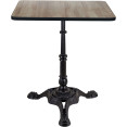 Black Decorative Table base 22x22'' Standard height Powder Coated Black - CEGS60229