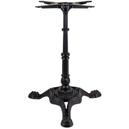 Black Decorative Table base 22x22'' Standard height Powder Coated Black - CEGS60229
