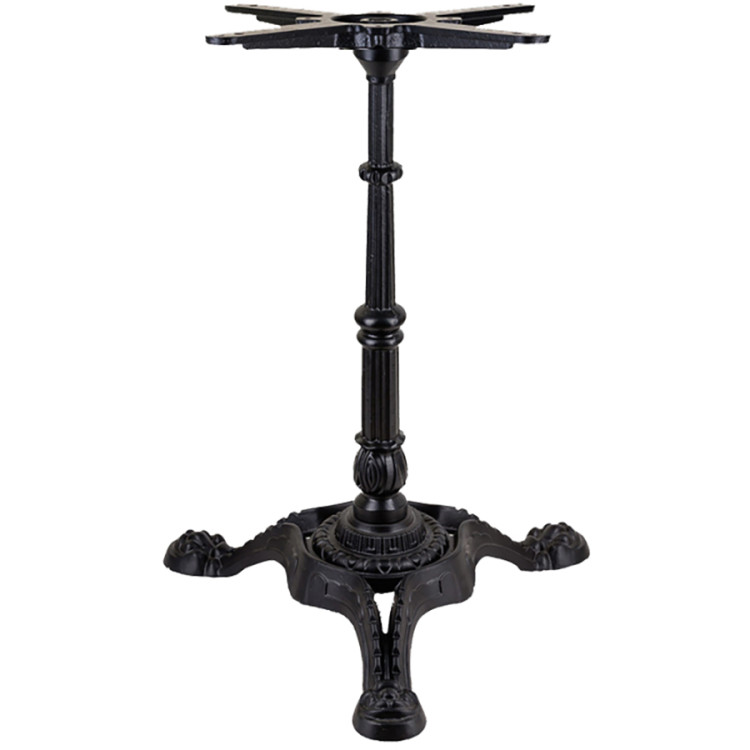 Black Decorative Table base 22x22'' Standard height Powder Coated Black - CEGS60229