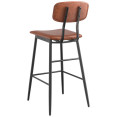 Barstool with Brown Vinyl Backrest & Seat - CEGS60606BBROWN