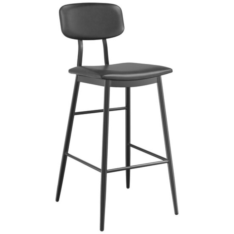 Barstool with Black Vinyl Backrest & Seat - CEGS60606BBLACK
