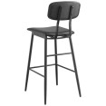 Barstool with Black Vinyl Backrest & Seat - CEGS60606BBLACK