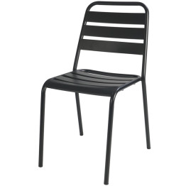 Bistro Side Chair Steel Indoors Black - CEGS60790B