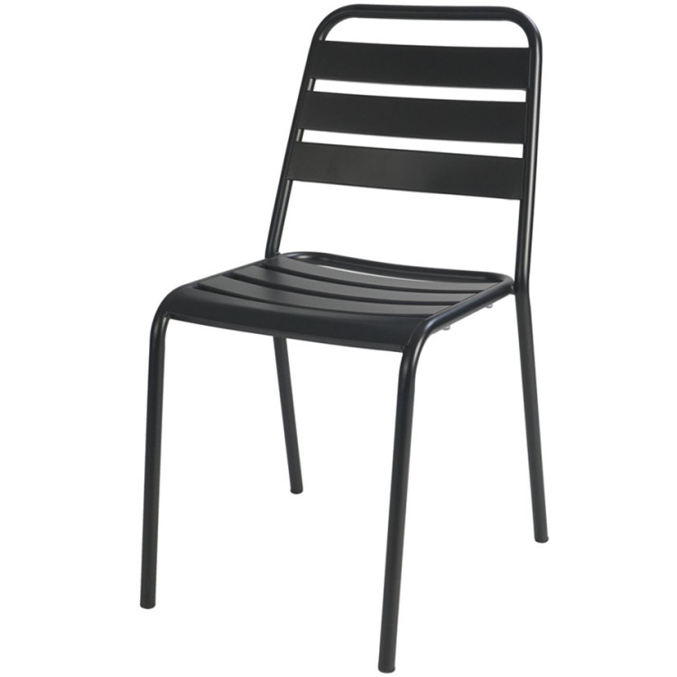 Bistro Side Chair Steel Indoors Black - CEGS60790B