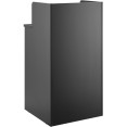 Waste Bin Enclosure Cabinet with Drop hole and Tray shelf 625x605x1210mm Black - CEGSLJ0003