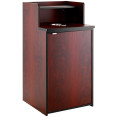 Waste Bin Enclosure Cabinet with Drop hole and Tray shelf 625x605x1210mm Mahogany - CEGSLJ0003M