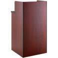 Waste Bin Enclosure Cabinet with Drop hole and Tray shelf 625x605x1210mm Mahogany - CEGSLJ0003M
