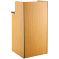 Waste Bin Enclosure Cabinet with Drop hole and Tray shelf 625x605x1210mm Natural - CEGSLJ0003N