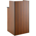 Waste Bin Enclosure Cabinet with Drop hole and Tray shelf 625x605x1210mm Walnut - CEGSLJ0003W