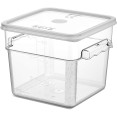 Pack of 12 Food storage Container with lid 5.7 litre 242x232x191mm Polypropylene - GSPP6+GSPPL6