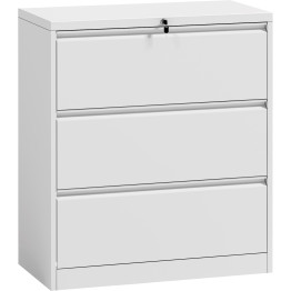 Professional Filing Cabinet 3 drawer 900x460x1015mm White - CEHDKL03