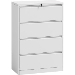 Professional Filing Cabinet 4 drawer 900x460x1315mm White - CEHDKL04