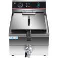 Commercial Fryer Single Electric 10 litre 3kW Countertop Drainage tap - CEHEF101V