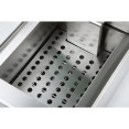 Commercial Fryer Double Electric 2x10 litre 6kW Countertop Drainage tap - CEHEF102V