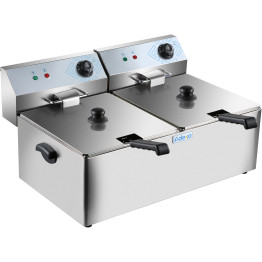 Commercial Fryer Double Electric 2x11 litre 7kW Countertop - CEHEF11L2