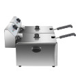 Commercial Fryer Double Electric 2x11 litre 7kW Countertop - CEHEF11L2