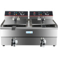 Commercial Fryer Double Electric 2x13 litre 6kW Countertop - CEHEF132V
