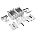 Commercial Fryer Double Electric 2x16 litre 10kW Countertop Drainage tap - CEHEF162V
