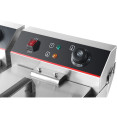 Commercial Fryer Double Electric 2x16 litre 10kW Countertop Drainage tap - CEHEF162V