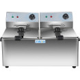 Commercial Fryer Double Electric 2 x 8 litre 6.5kW Countertop - CEHEF8L2