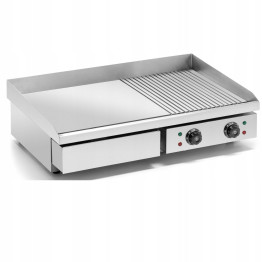 B GRADE Commercial Griddle Smooth/Ribbed 730x470x240mm 4.4kW Electric - HEG822 B GRADE