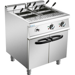 Professional Pasta cooker 30 Litres Electric 12kW Floor standing with Cabinet Base 700mm Depth - CEHEN715A
