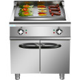 Professional Electric Griddle with Cabinet Base 9kW Smooth/Ribbed 700mm Depth - CEHER706A
