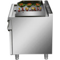 Professional Electric Griddle with Cabinet Base 9kW Smooth/Ribbed 700mm Depth - CEHER706A