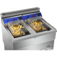 Professional Twin Basket Free standing Gas Fryer Twin tank 36 litres- CEHGF182C