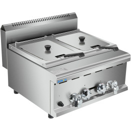 Commercial Gas Fryer 2x8 litres Countertop - CEHGF608