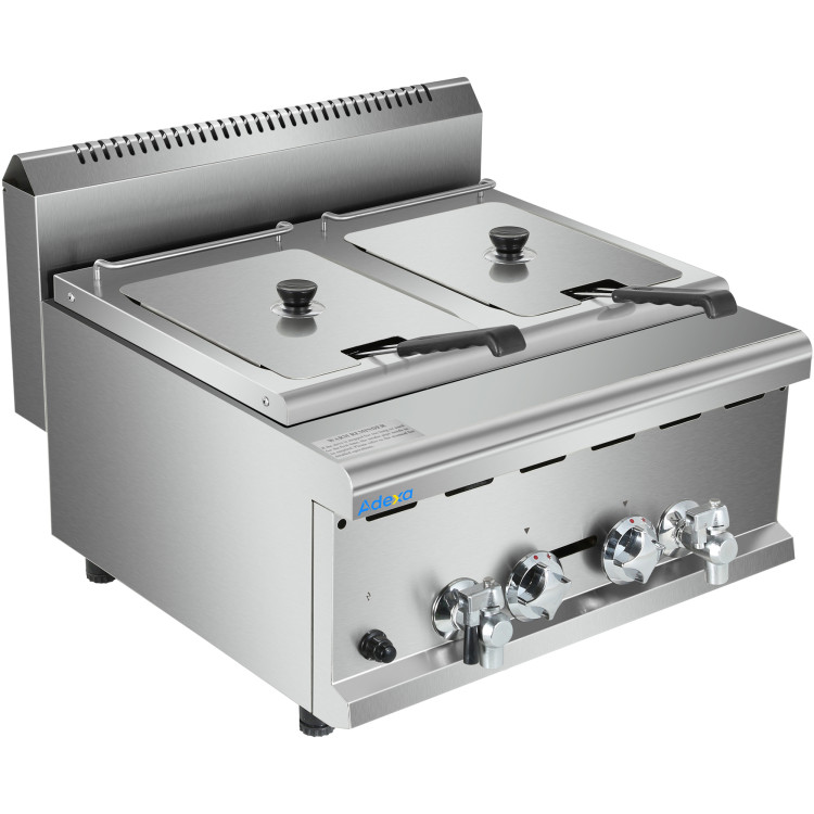 Commercial Gas Fryer 2x8 litres Countertop - CEHGF608