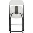 Folding Chair White Plastic - CEHQB53