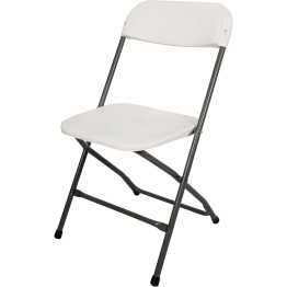 Folding Chair White Plastic - CEHQB53