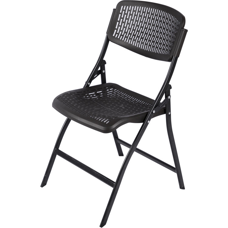 Folding Chair Black Plastic - CEHQLK53