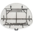 5ft Round Folding Table White - CEHQZY152