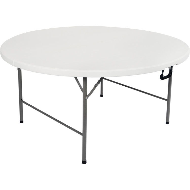 5ft Round Folding Table White - CEHQZY152