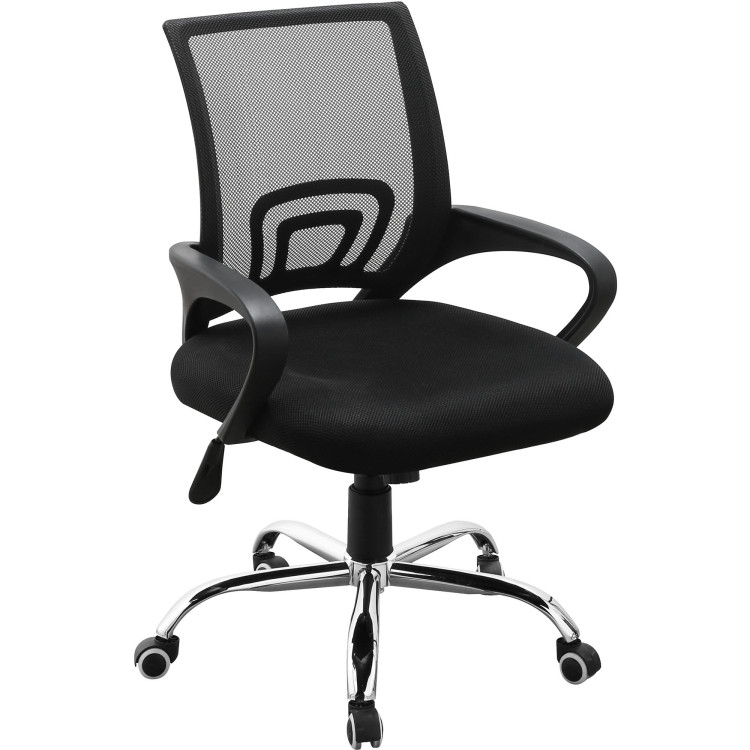 Mesh Office Desk Chair Black & Chrome - CEHY520M