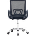 Mesh Office Desk Chair Black & Chrome - CEHY520M