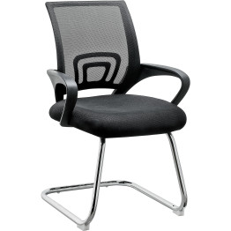 Mesh Office Desk Chair Black & Chrome - CEHY521G