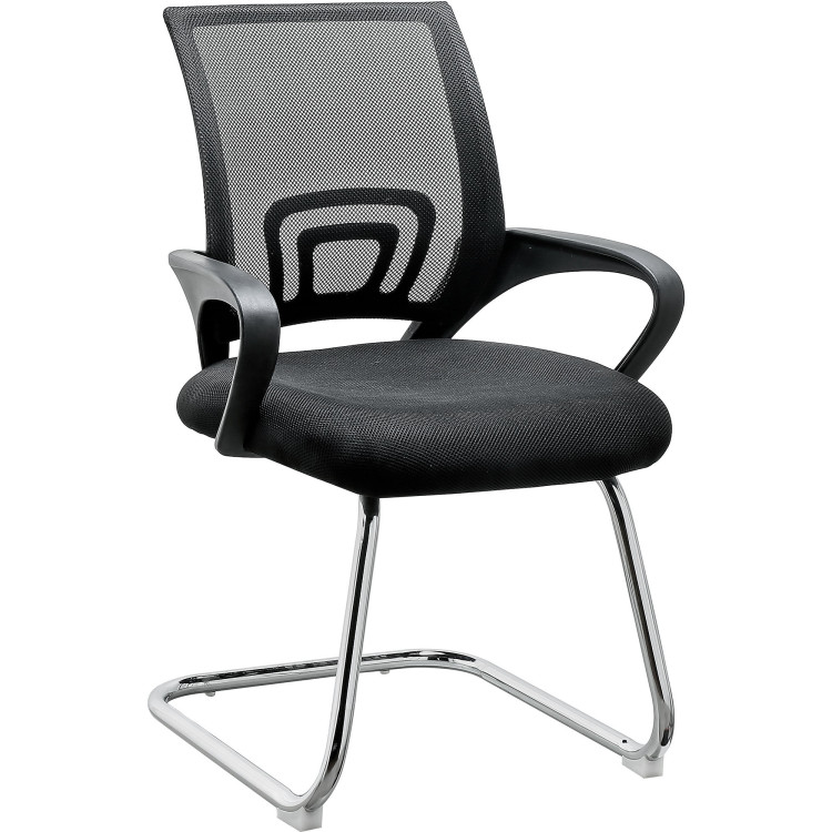 Mesh Office Desk Chair Black & Chrome - CEHY521G