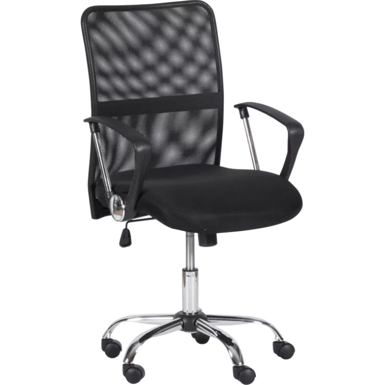Mesh Office Chair Black & Chrome - CEHY528