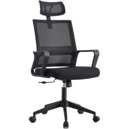 Mesh Office Chair with Headrest Black - CEHY695