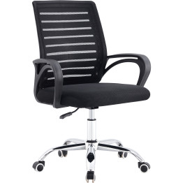 Mesh Office Chair Black & Chrome - CEHY807